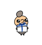 大きくてまるい目の、つぶっちーズ（個別スタンプ：37）
