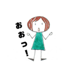 【手描き】女の子のゆるい敬語スタンプ（個別スタンプ：29）