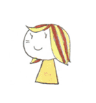 【手描き】女の子のゆるい敬語スタンプ（個別スタンプ：39）