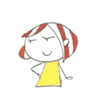 【手描き】女の子のゆるい敬語スタンプ（個別スタンプ：40）