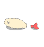 海老と椎茸とご飯とお茶（個別スタンプ：16）