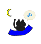 黒猫(ネロ)（個別スタンプ：10）
