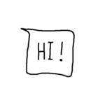 カフェ風。使えるひと言メッセージ（個別スタンプ：36）