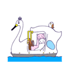 すあまさんの日常 乗り物編（個別スタンプ：15）