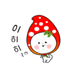 strawberry sticker(korea text version)（個別スタンプ：1）