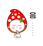 strawberry sticker(korea text version)（個別スタンプ：4）