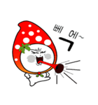 strawberry sticker(korea text version)（個別スタンプ：8）