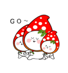 strawberry sticker(korea text version)（個別スタンプ：19）