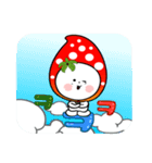 strawberry sticker(korea text version)（個別スタンプ：21）