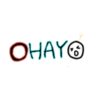 Oの中ににこちゃん。よく使う言葉（個別スタンプ：7）