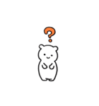 シンプルなしろくまくん2(文字なし編)（個別スタンプ：1）