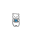 シンプルなしろくまくん2(文字なし編)（個別スタンプ：3）