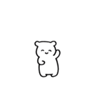 シンプルなしろくまくん2(文字なし編)（個別スタンプ：7）