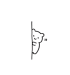 シンプルなしろくまくん2(文字なし編)（個別スタンプ：9）