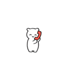 シンプルなしろくまくん2(文字なし編)（個別スタンプ：22）