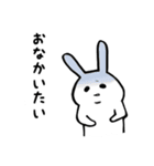 二重顎うさぎ(文字入り)（個別スタンプ：28）
