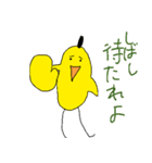 おもしろ日常会話16種類：人型インコ（個別スタンプ：13）