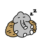 ゾウのまるみ（個別スタンプ：40）