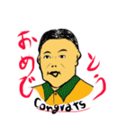 表情豊かなお父さん 40顔（個別スタンプ：3）
