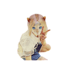 Happy cat girl 3（個別スタンプ：3）