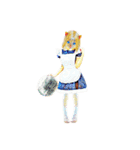 Happy cat girl 3（個別スタンプ：5）