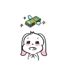 耳をピンと張る★ウサリコ (韓国語ver.)（個別スタンプ：21）