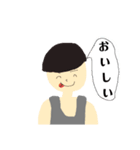 タンクトップとマッシュの男（個別スタンプ：13）