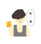 タンクトップとマッシュの男（個別スタンプ：26）