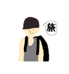 タンクトップとマッシュの男（個別スタンプ：32）