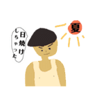 タンクトップとマッシュの男（個別スタンプ：34）