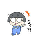 おかっぱメガネっ子 #1（個別スタンプ：13）
