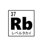 化学好きのための元気記号周期表！（個別スタンプ：37）