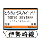 伊勢崎線 亀戸線 駅名 シンプル＆いつでも（個別スタンプ：2）