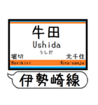 伊勢崎線 亀戸線 駅名 シンプル＆いつでも（個別スタンプ：8）