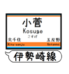 伊勢崎線 亀戸線 駅名 シンプル＆いつでも（個別スタンプ：10）