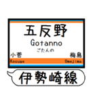 伊勢崎線 亀戸線 駅名 シンプル＆いつでも（個別スタンプ：11）