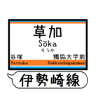 伊勢崎線 亀戸線 駅名 シンプル＆いつでも（個別スタンプ：16）