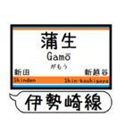 伊勢崎線 亀戸線 駅名 シンプル＆いつでも（個別スタンプ：19）