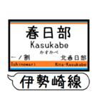 伊勢崎線 亀戸線 駅名 シンプル＆いつでも（個別スタンプ：27）