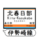 伊勢崎線 亀戸線 駅名 シンプル＆いつでも（個別スタンプ：28）