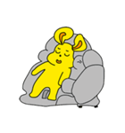 黄色いウサギの日常（個別スタンプ：9）