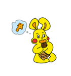 黄色いウサギの日常（個別スタンプ：13）