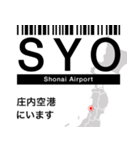 日本の空港 3レターコード Vol.2【飛行機】（個別スタンプ：10）