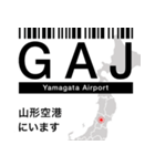 日本の空港 3レターコード Vol.2【飛行機】（個別スタンプ：11）