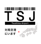 日本の空港 3レターコード Vol.2【飛行機】（個別スタンプ：25）