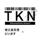 日本の空港 3レターコード Vol.2【飛行機】（個別スタンプ：31）