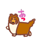 コリー犬アートスタンプ（個別スタンプ：9）