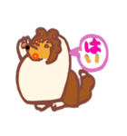コリー犬アートスタンプ（個別スタンプ：12）