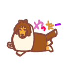 コリー犬アートスタンプ（個別スタンプ：13）