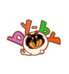 コリー犬アートスタンプ（個別スタンプ：28）